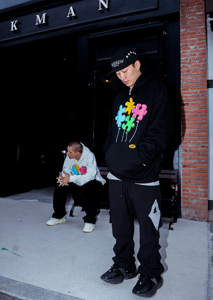 YADcrew 'Around The World Series' Print Hoodie