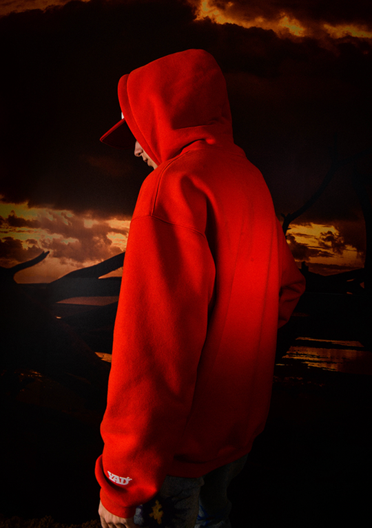 YADcrew Reflection Puzzle Print Hoodie