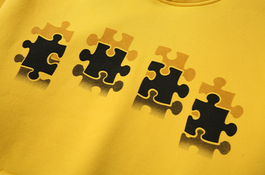 YADcrew Reflection Puzzle Print Hoodie