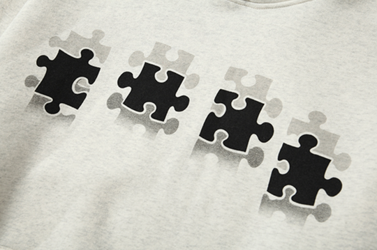 YADcrew Reflection Puzzle Print Hoodie