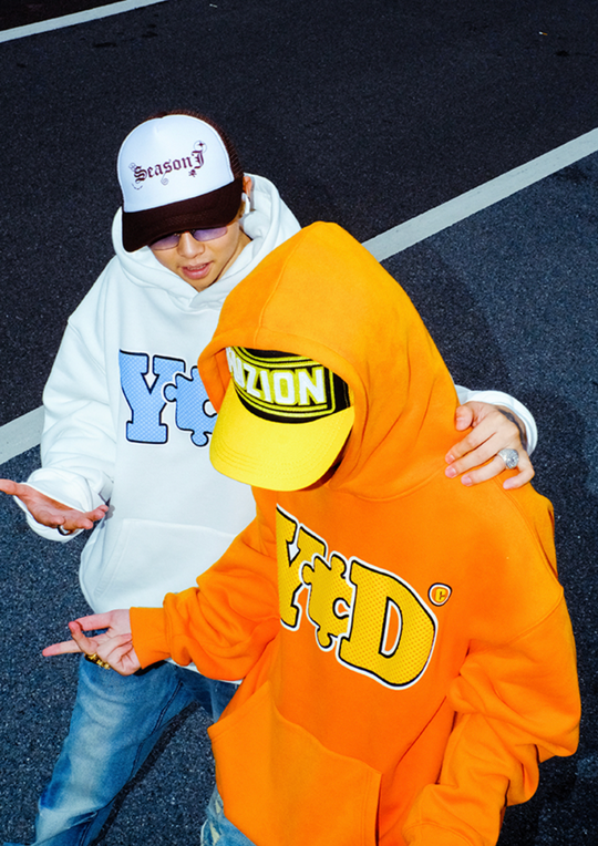 YADcrew Basic Polka Dot print Hoodie