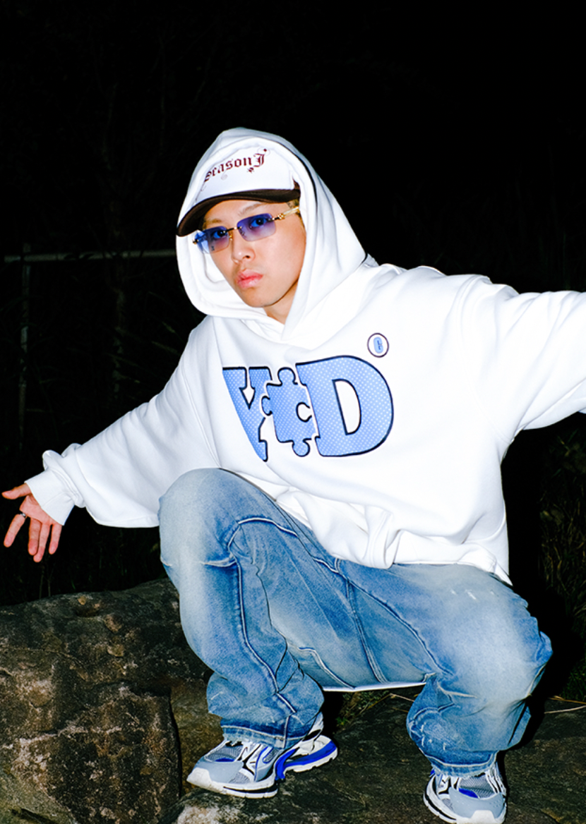 YADcrew Basic Polka Dot print Hoodie