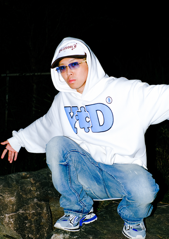 YADcrew Basic Polka Dot print Hoodie