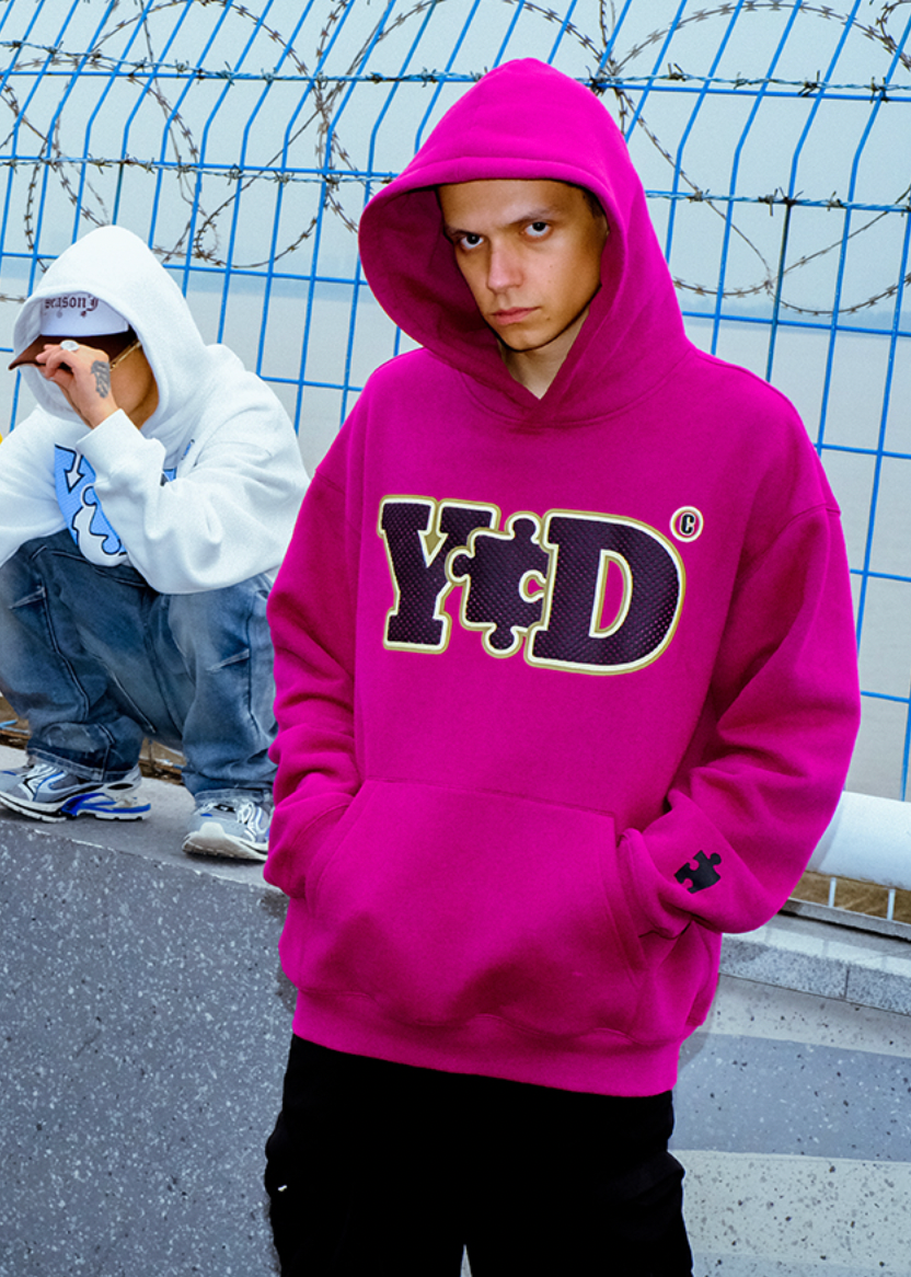 YADcrew Basic Polka Dot print Hoodie