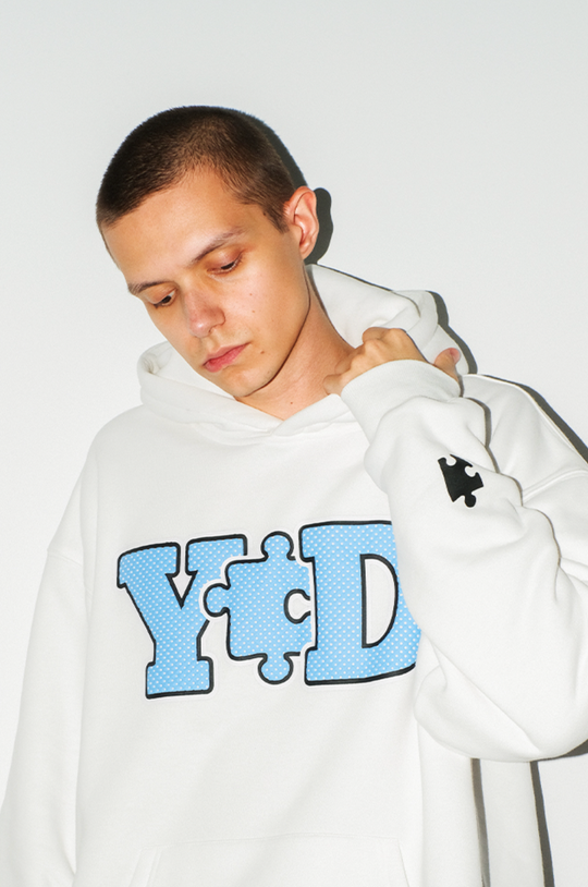 YADcrew Basic Polka Dot print Hoodie