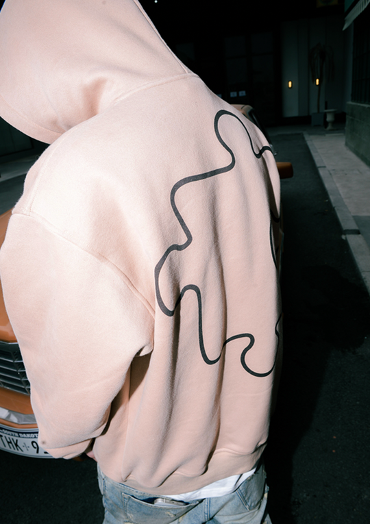 YADcrew Logo Puzzle Print Zipper Hoodie