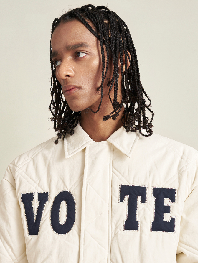 VOTE Logo Dark Checked Jacket