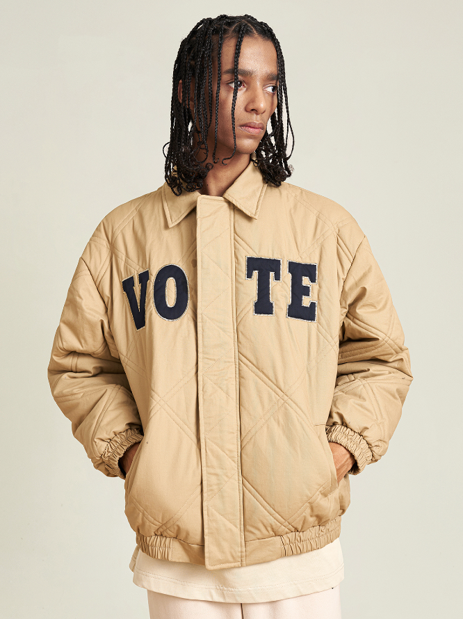 VOTE Logo Dark Checked Jacket