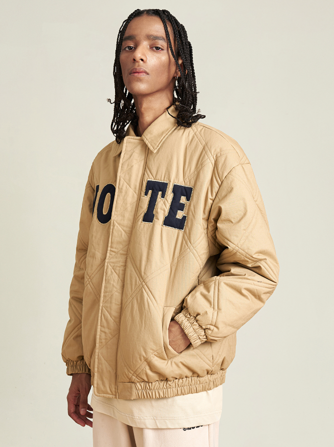 VOTE Logo Dark Checked Jacket