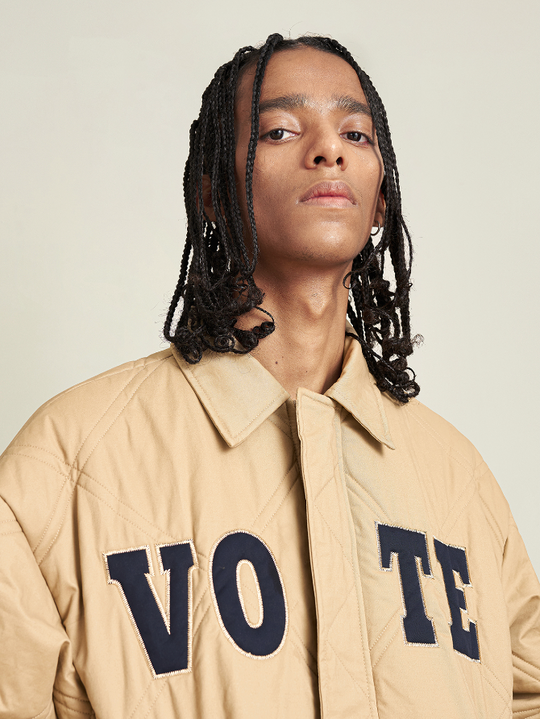 VOTE Logo Dark Checked Jacket