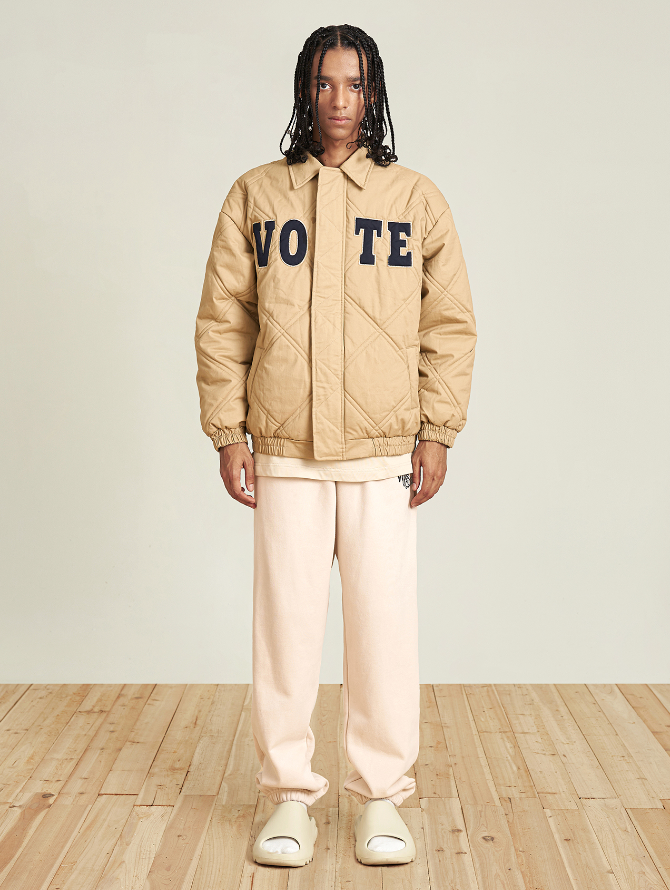 VOTE Logo Dark Checked Jacket