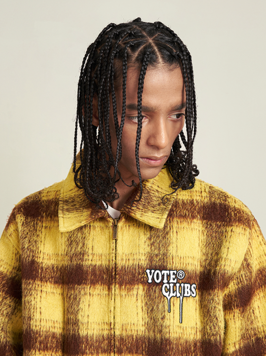 VOTE Vintage Plaid Jacket