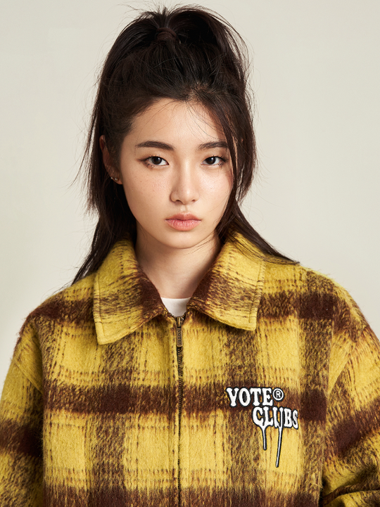 VOTE Vintage Plaid Jacket