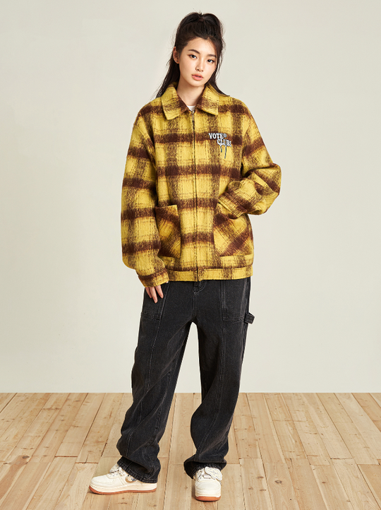 VOTE Vintage Plaid Jacket