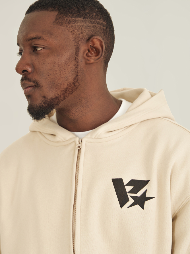 VOTE V-star Logo Zip UP Hoodie