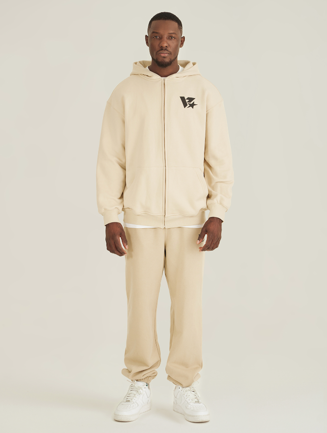 VOTE V-star Logo Zip UP Hoodie