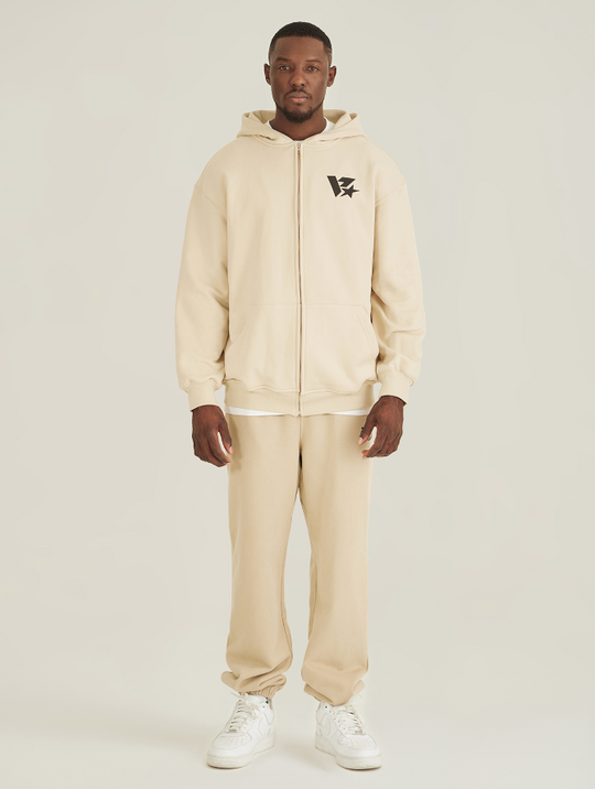 VOTE V-star Logo Zip UP Hoodie