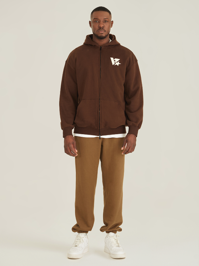 VOTE V-star Logo Zip UP Hoodie