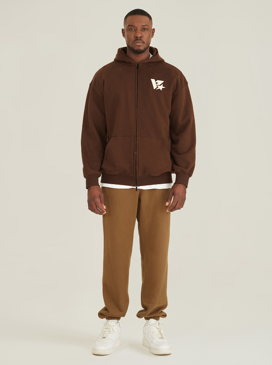 VOTE V-star Logo Zip UP Hoodie