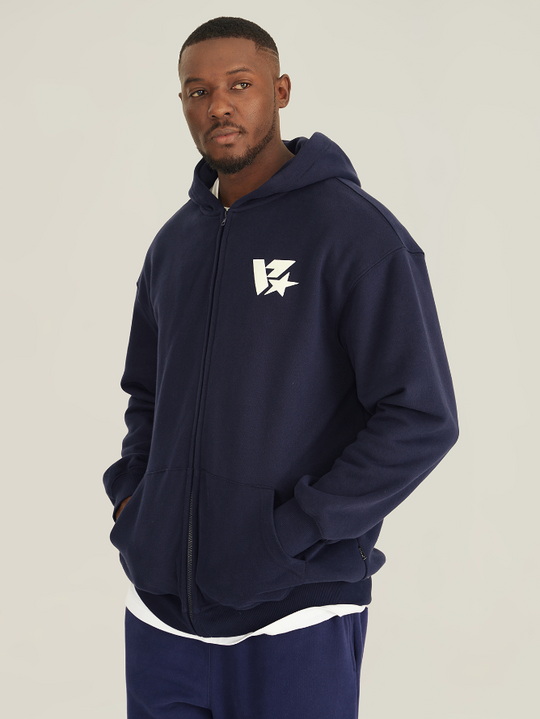 VOTE V-star Logo Zip UP Hoodie