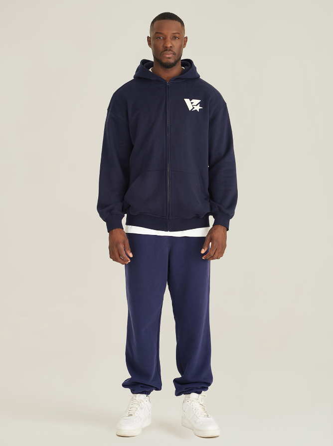 VOTE V-star Logo Zip UP Hoodie