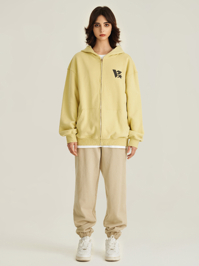 VOTE V-star Logo Zip UP Hoodie