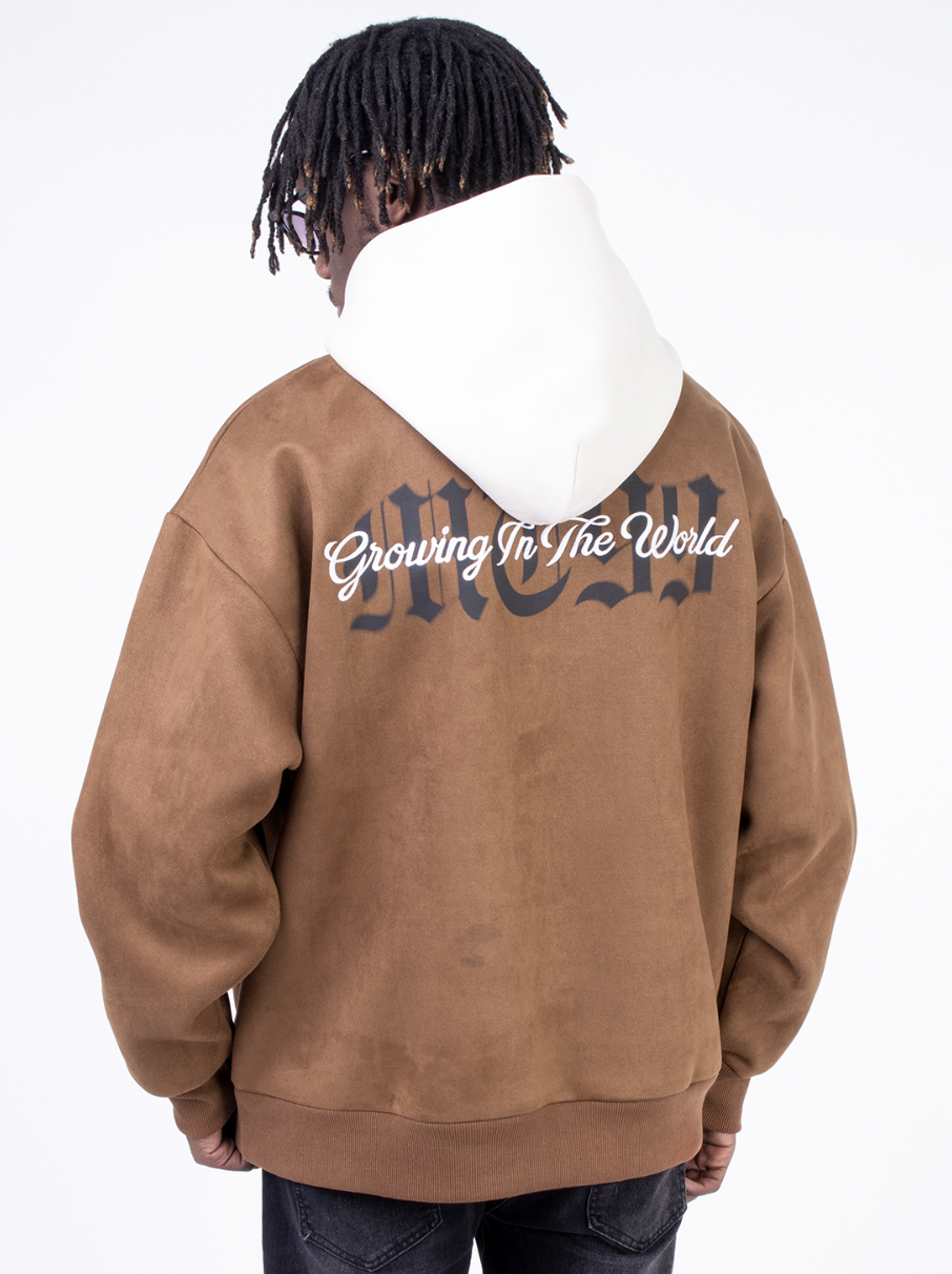 F3F Select Suede Embroidered Hoodie