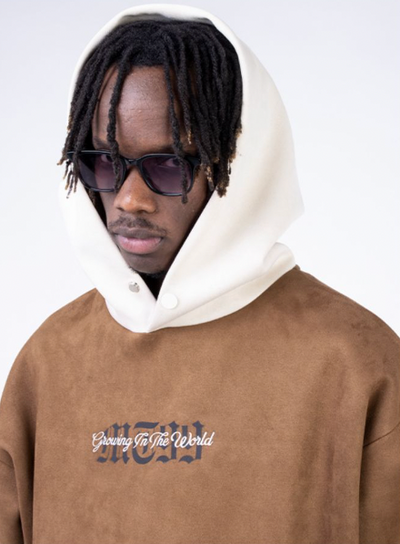 F3F Select Suede Embroidered Hoodie