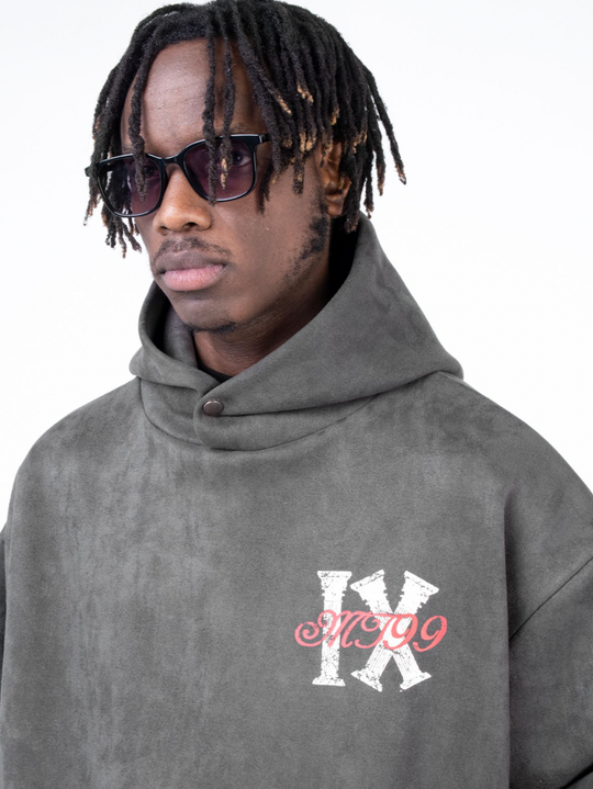 F3F Select Roman Wind Printed Suede Hoodie