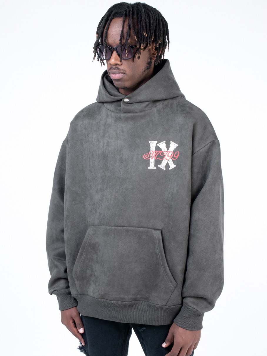 F3F Select Roman Wind Printed Suede Hoodie