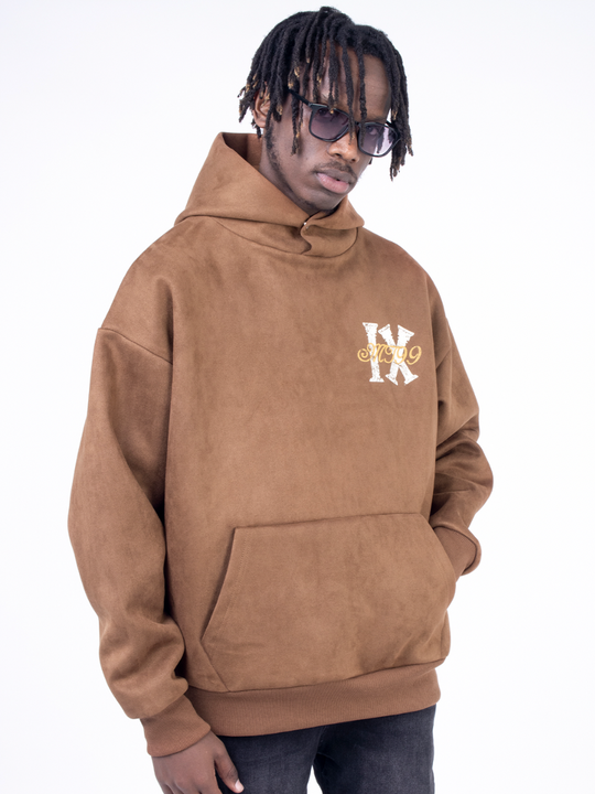 F3F Select Roman Wind Printed Suede Hoodie