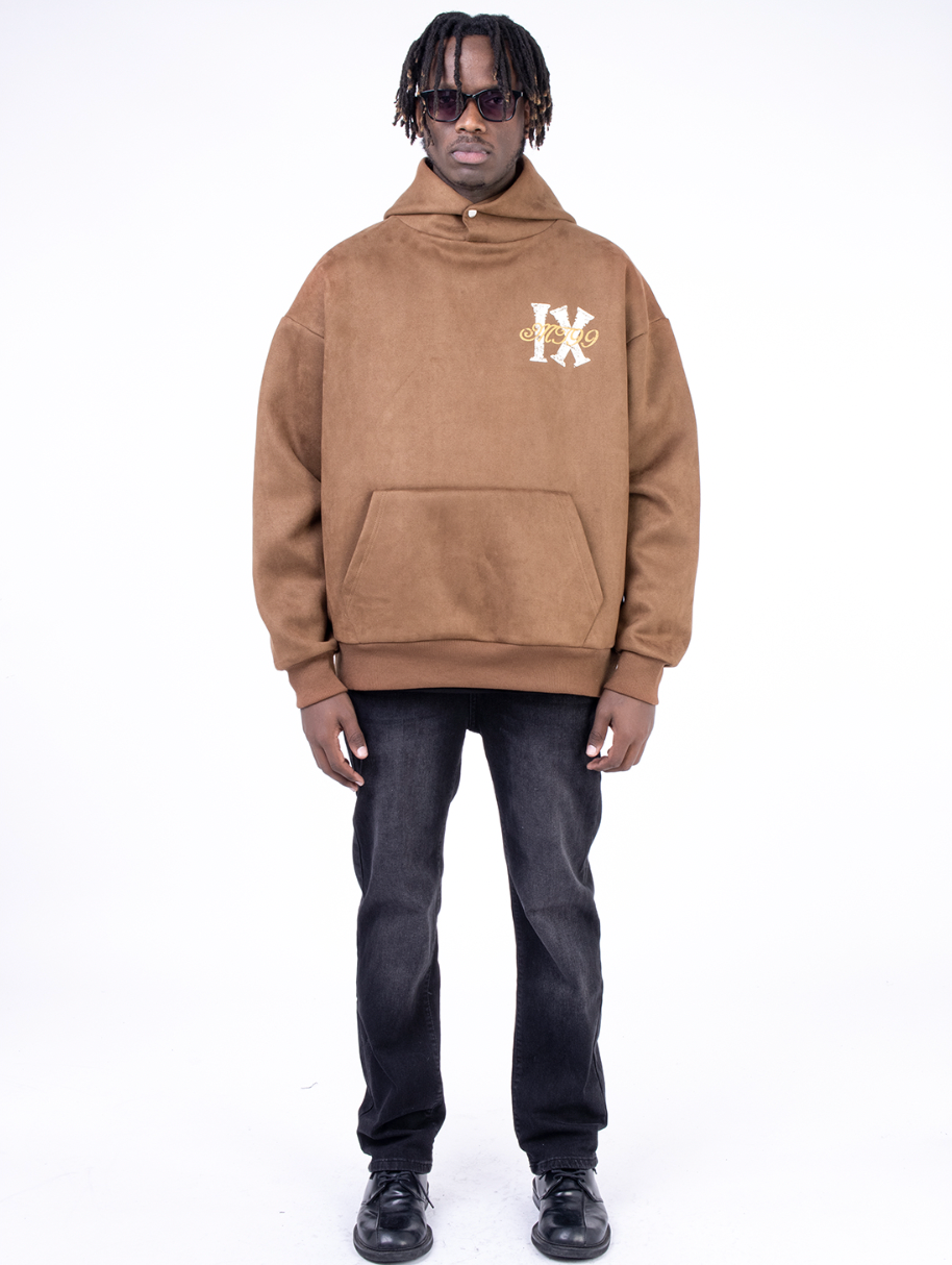 F3F Select Roman Wind Printed Suede Hoodie