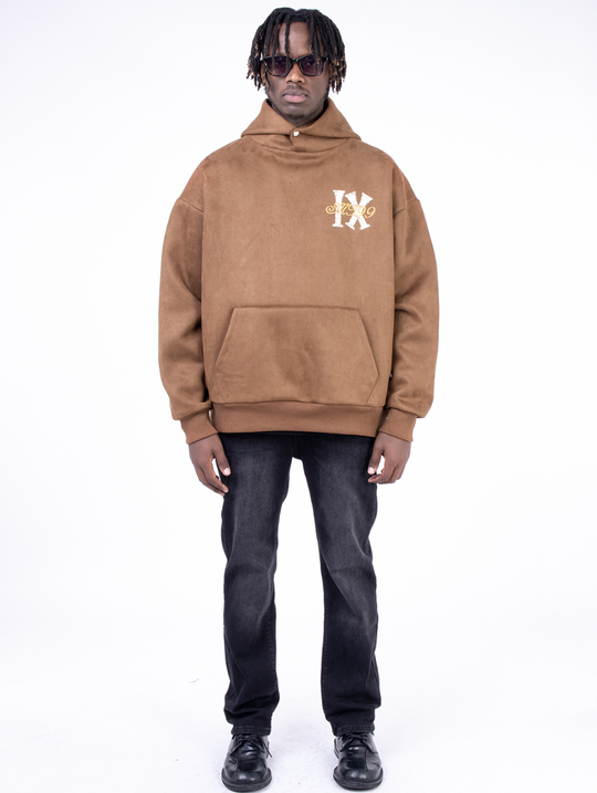 F3F Select Roman Wind Printed Suede Hoodie