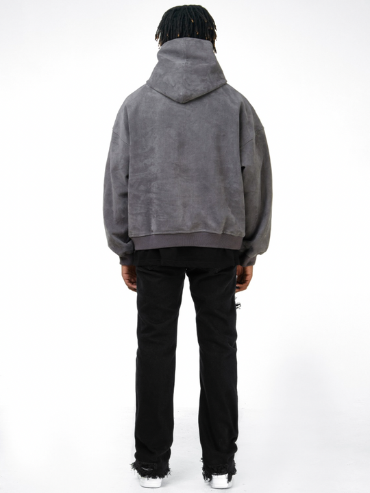 F3F Select Solid Color Suede Hoodie