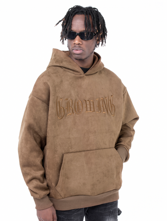 F3F Select Growing Embroidered Suede Hoodie