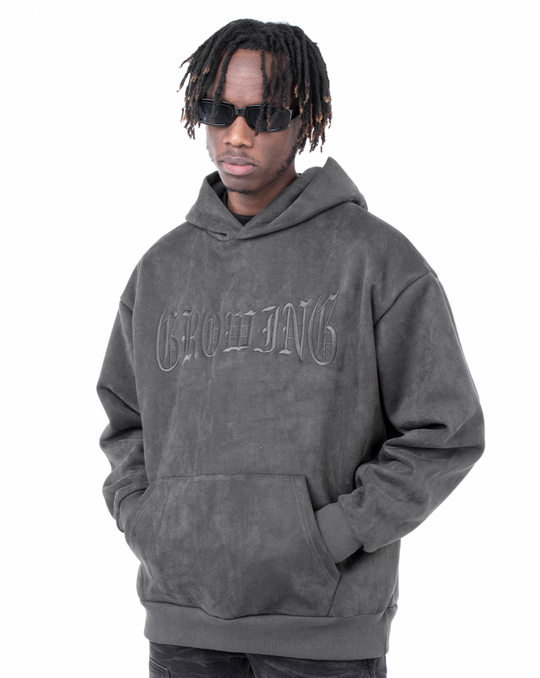 F3F Select Growing Embroidered Suede Hoodie
