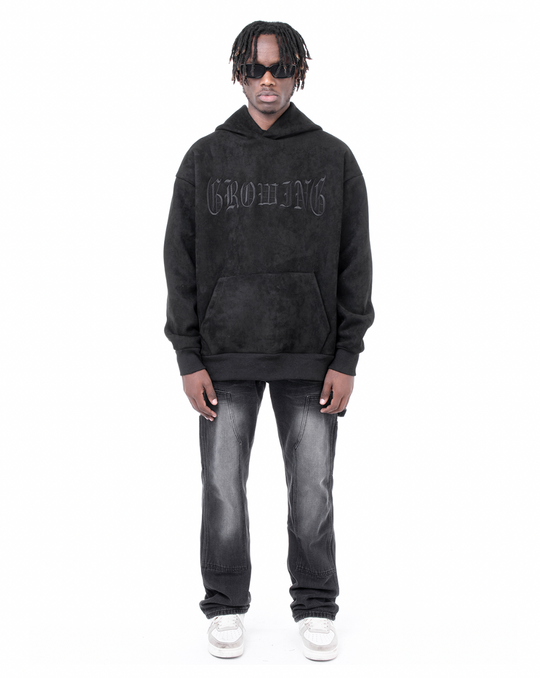 F3F Select Growing Embroidered Suede Hoodie