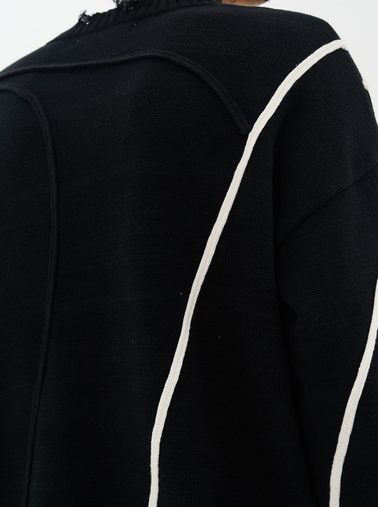 Harsh and Cruel Deconstruction Distressed Knit Sweater