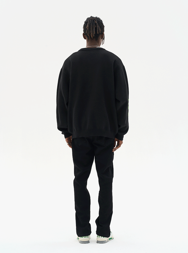 Harsh and Cruel Punk Head Knit Sweater