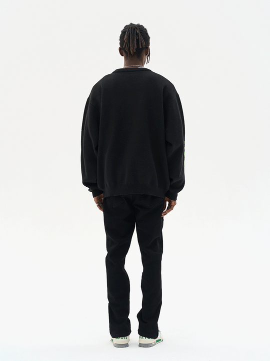 Harsh and Cruel Punk Head Knit Sweater