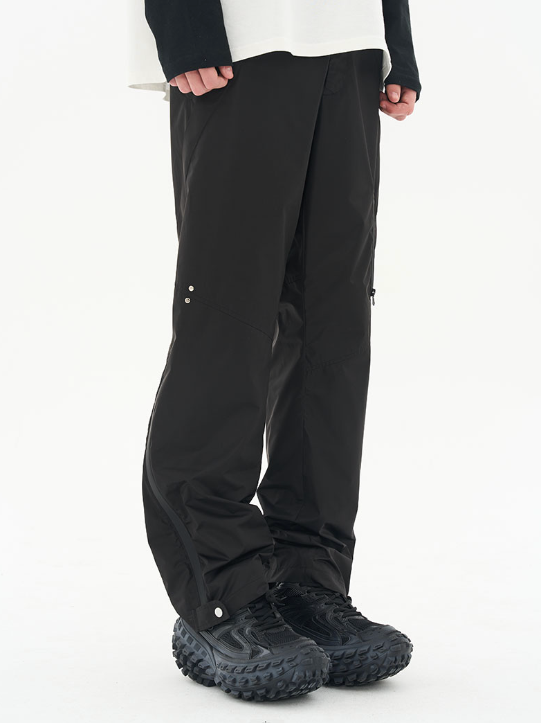 Harsh and Cruel 3D Functional Deconstruction Zipper Windproof Trousers