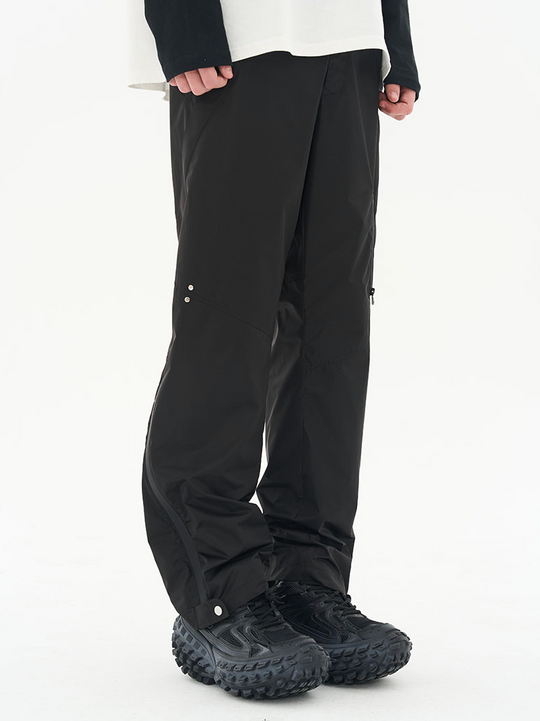 Harsh and Cruel 3D Functional Deconstruction Zipper Windproof Trousers