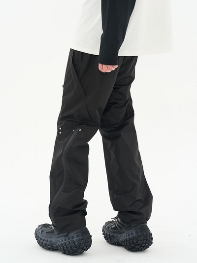 Harsh and Cruel 3D Functional Deconstruction Zipper Windproof Trousers