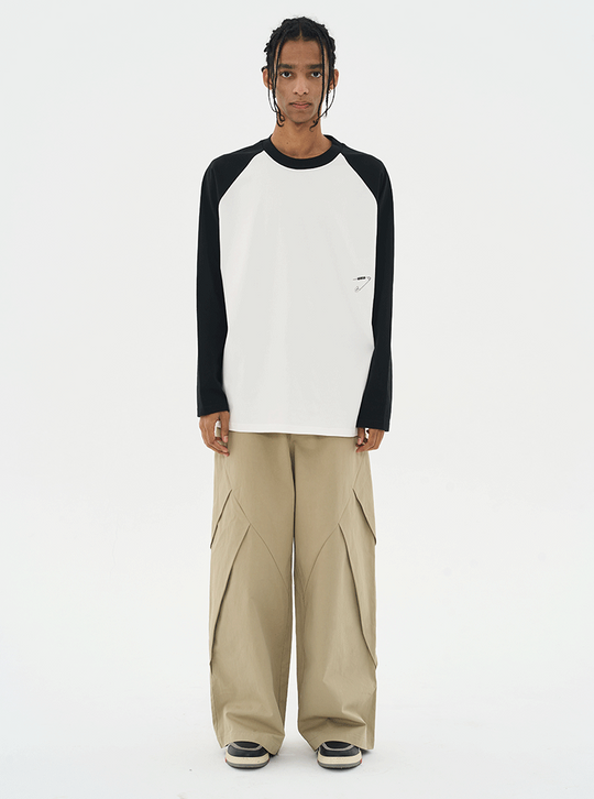 Harsh and Cruel Pleated Wide Loose Trousers