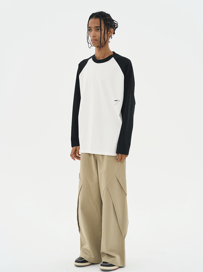 Harsh and Cruel Pleated Wide Loose Trousers