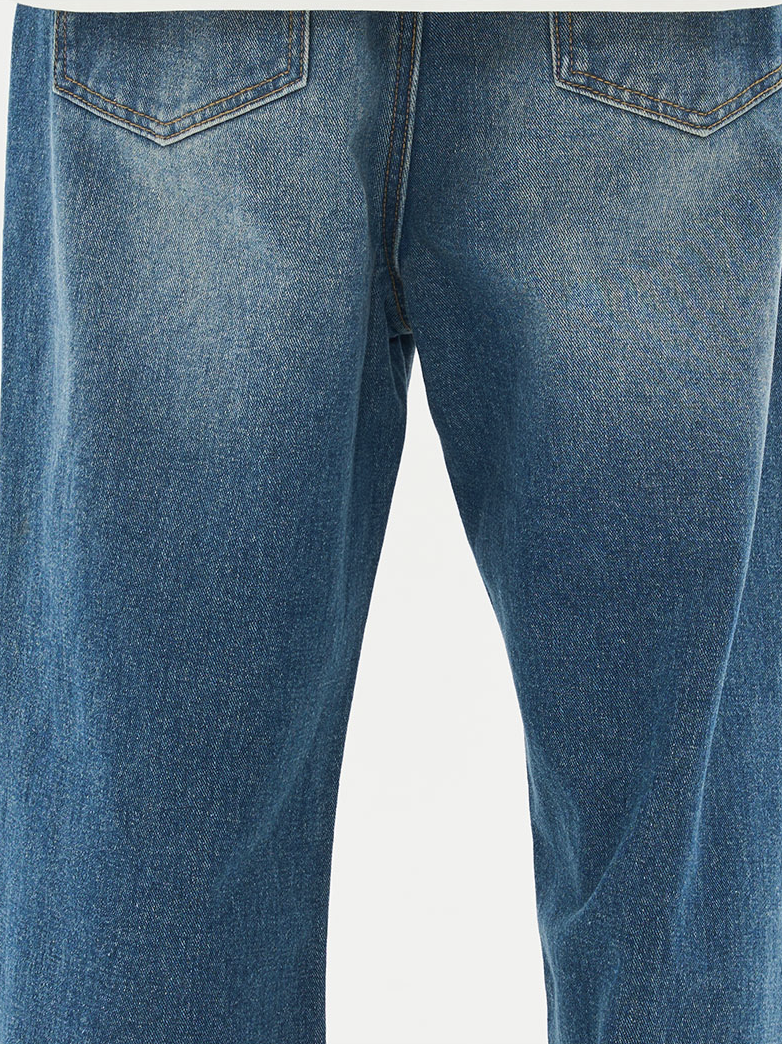 Harsh and Cruel Washed Frayed Straight Denim