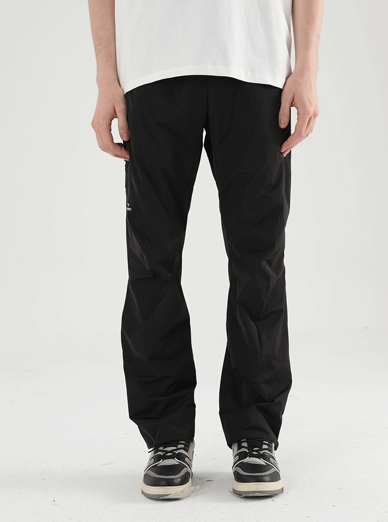 Harsh and Cruel Nylon Logo Flared Trousers