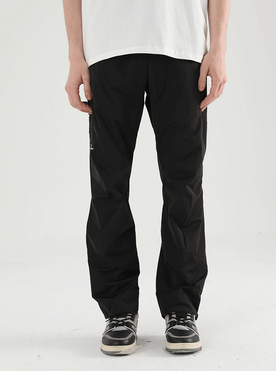 Harsh and Cruel Nylon Logo Flared Trousers