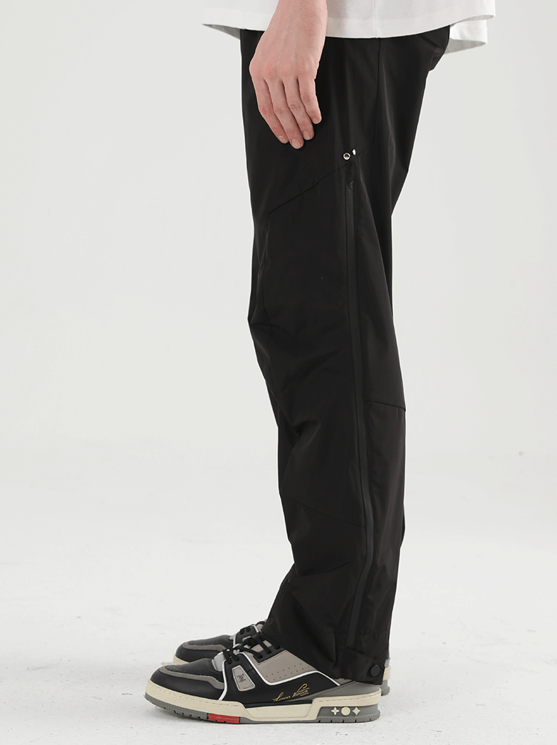 Harsh and Cruel Nylon Logo Flared Trousers