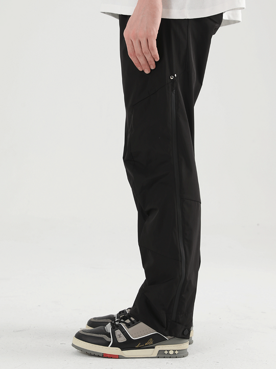 Harsh and Cruel Nylon Logo Flared Trousers